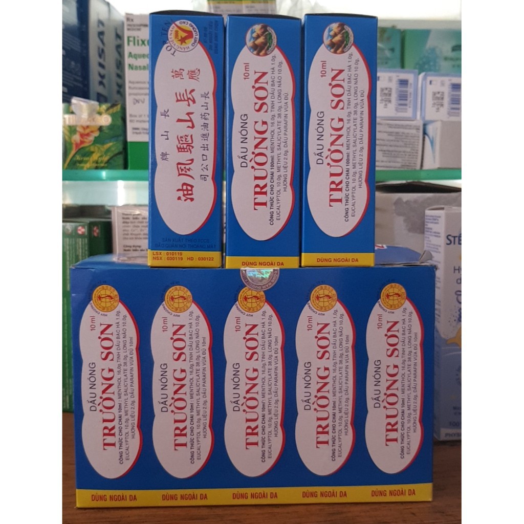 (1 chai ) dầu nóng trường sơn 10ml