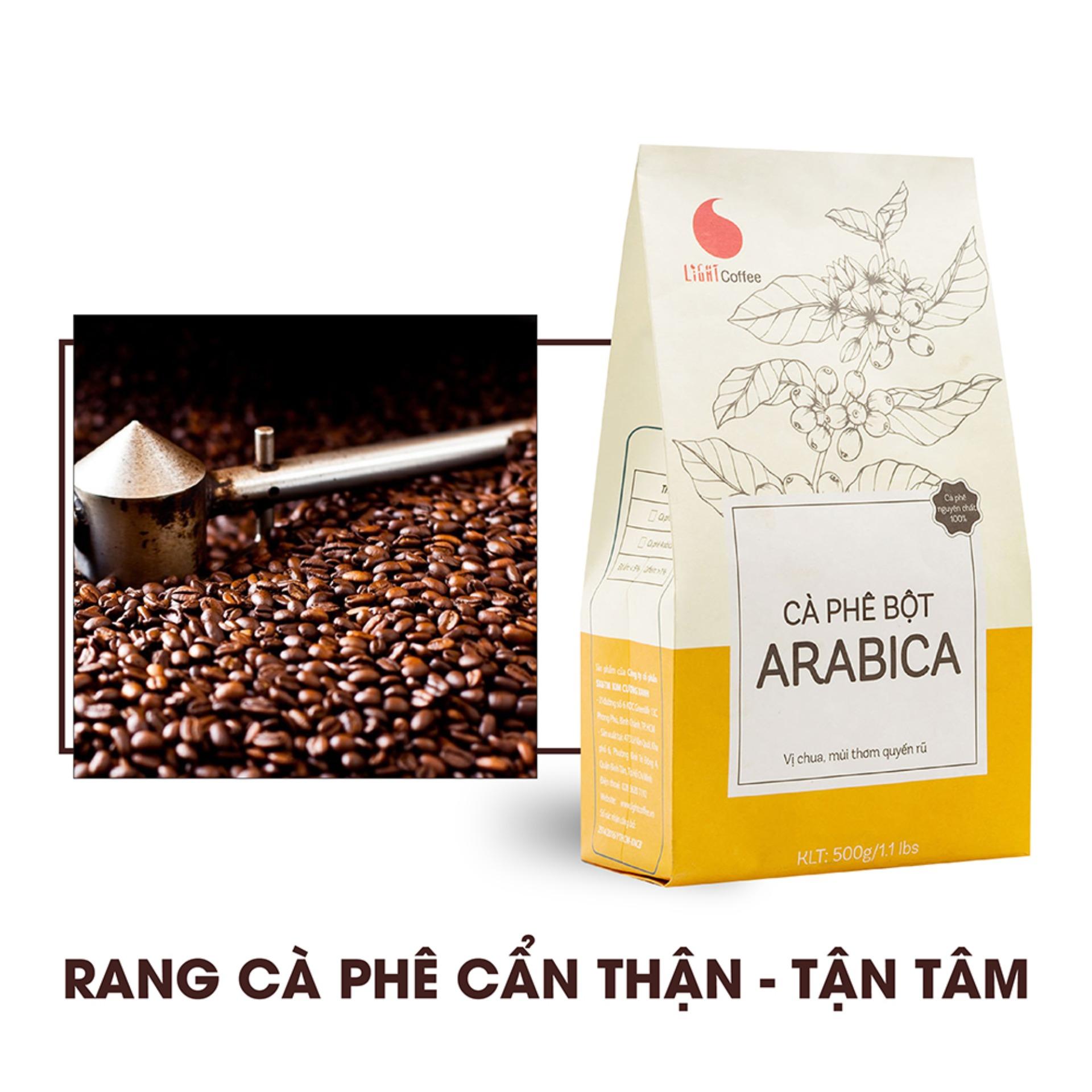 Cà phê bột Arabica - Light Coffee - 500gr - cà phê nguyên chất 100%