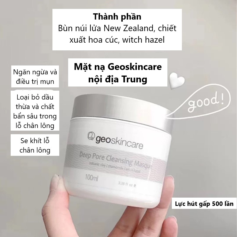 Mặt nạ đất sét GEOSKINCARE Deep Pore Cleansing 100g (GEO54)