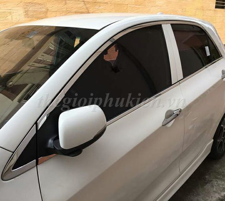Nẹp chân kính INOX KIA Morning 2012-2019