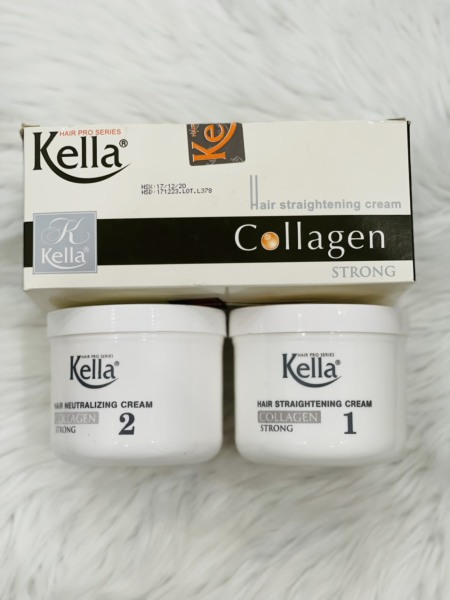 Kem Duỗi Tóc thẳng COLLAGEN TRONG thương hiệu KELLA (2x500ml) – Giúp tóc mềm mại bóng mượt tự nhiên giá rẻ