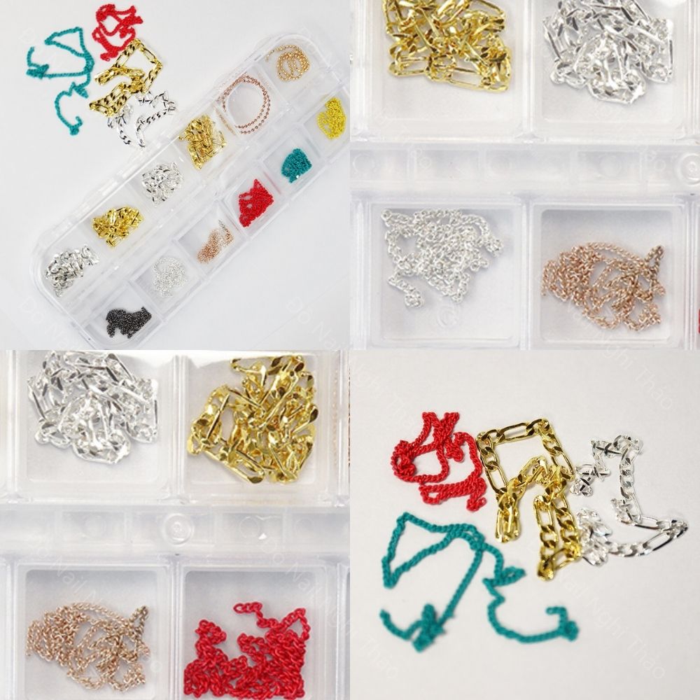 Charm xích Nghi Thảo trang trí móng nail