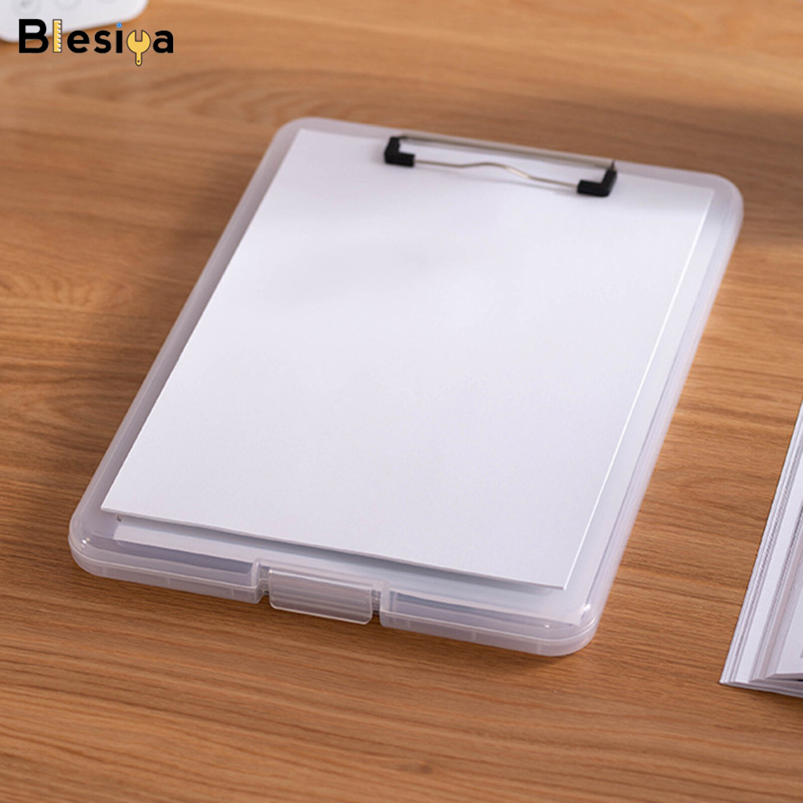 Blesiya Plastic A4 File Box Document Folder Writing Pad Box Organizer Supply