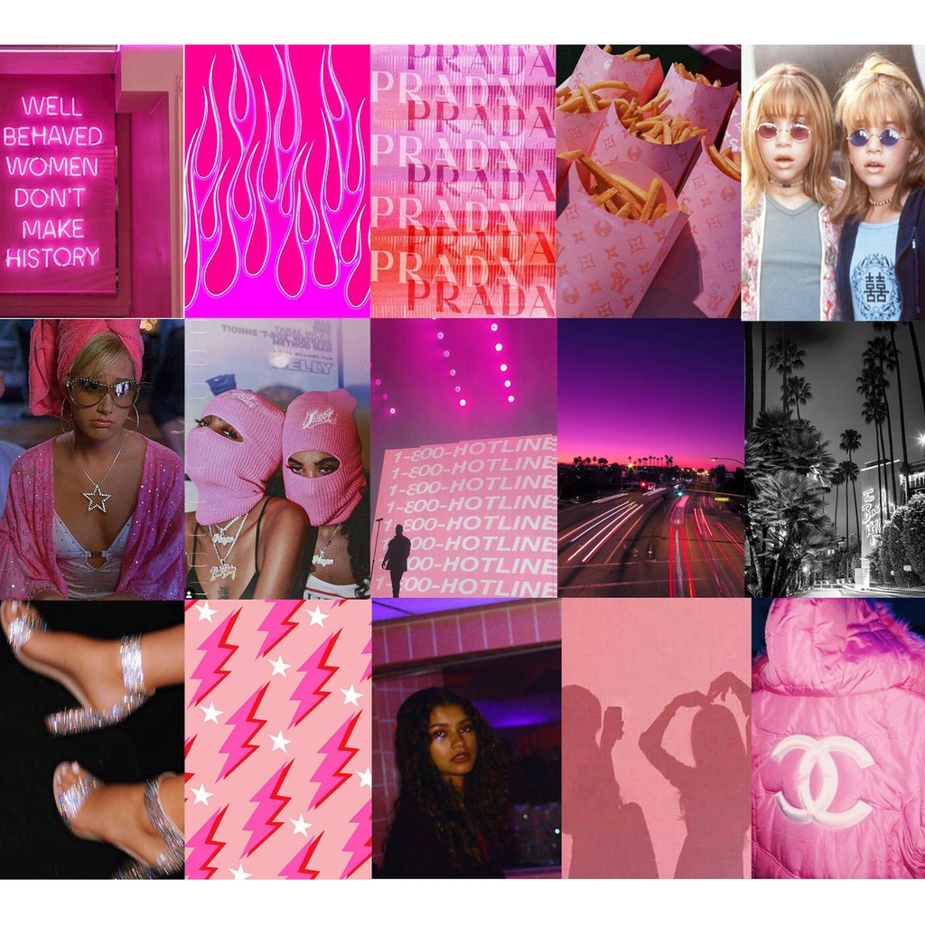 12 tấm Wall Collage dán tường trang trí phòng ngủ - theme Classy