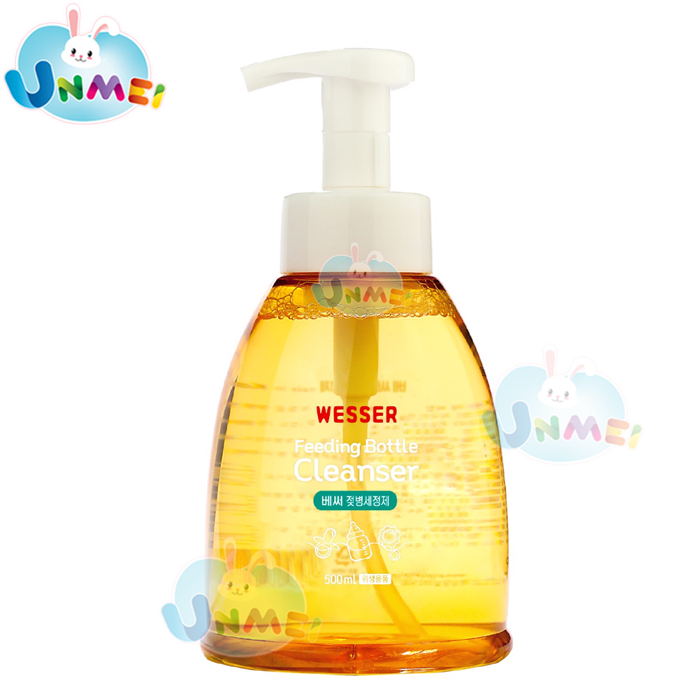Nước rửa bình wesse chai 500ml dùng để rửa bình sữa, đồ dùng ăn dặm, núm ty cho bé từ sơ sinh