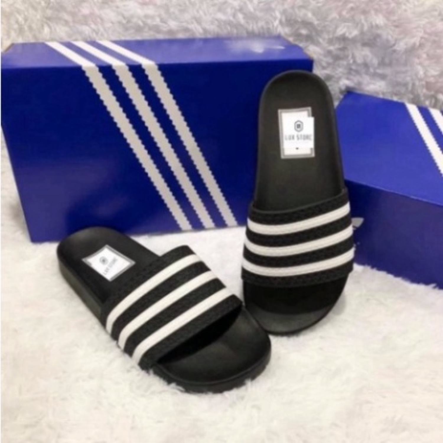 Dép Nam Dép Quai Ngang Cao Cấp ADIDAS 3 Sọc Ngang Hàng Kỹ 2023