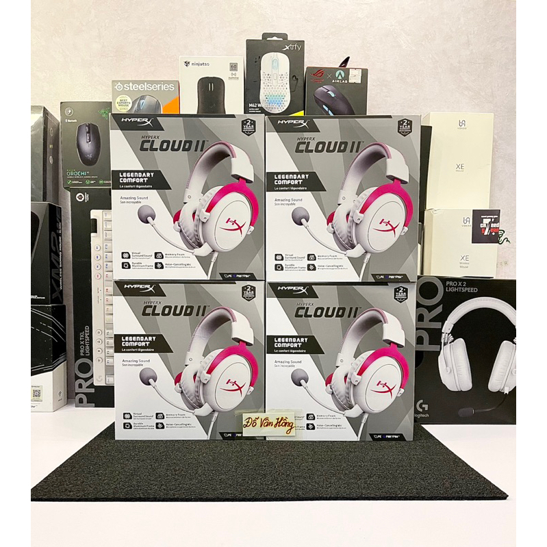 Tai nghe Gaming Hyperx Cloud Pink white (Phiên bản trắng Hồng