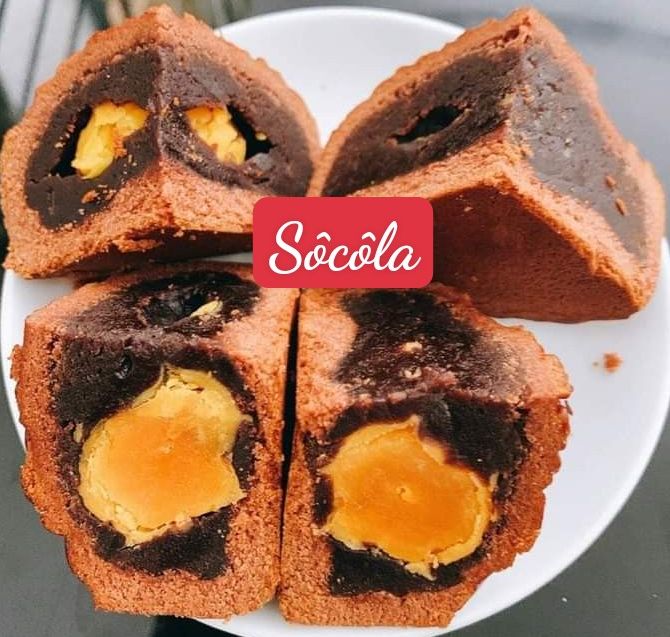 Bánh trung thu Socola (2 trứng 200gram) Tân Dân Lợi