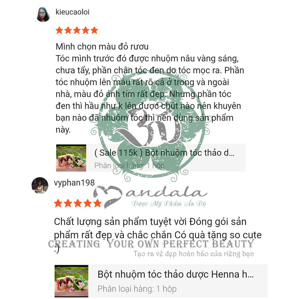 Bột Nhuộm Tóc Thảo Dược Henna Herbul