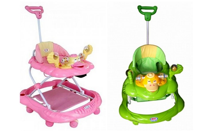 Xe tròn tập đi cho bé Song Long (Có nhạc + để chân + tay đẩy)
