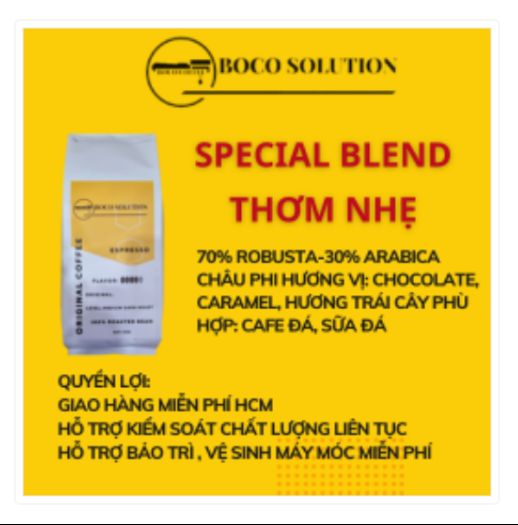 Cafe hạt pha máy special blend