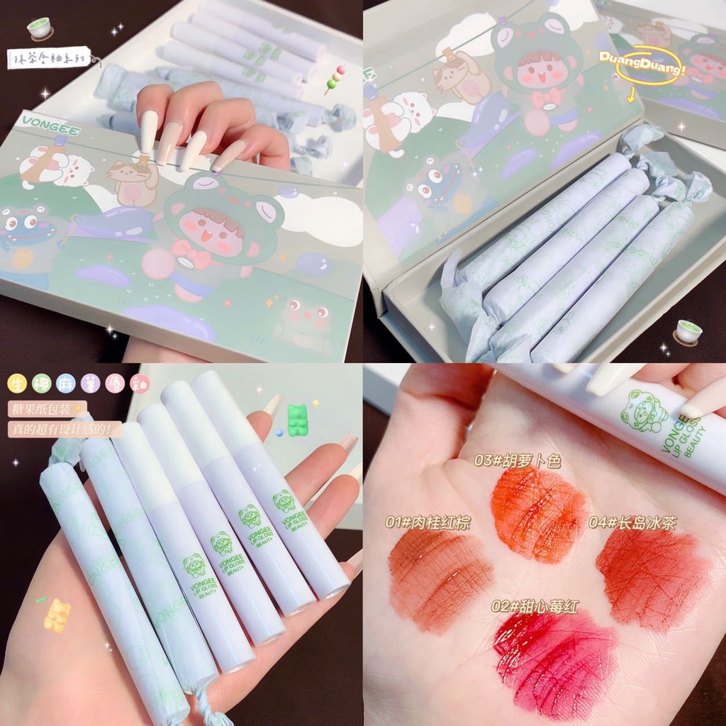 Set 4 Son Kem Lì VONGEE Cô Bé Cute
