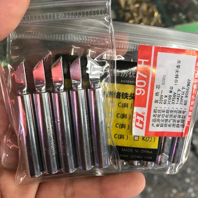 Hot-đầu mỏ hàn 907 zin loại mũi dao