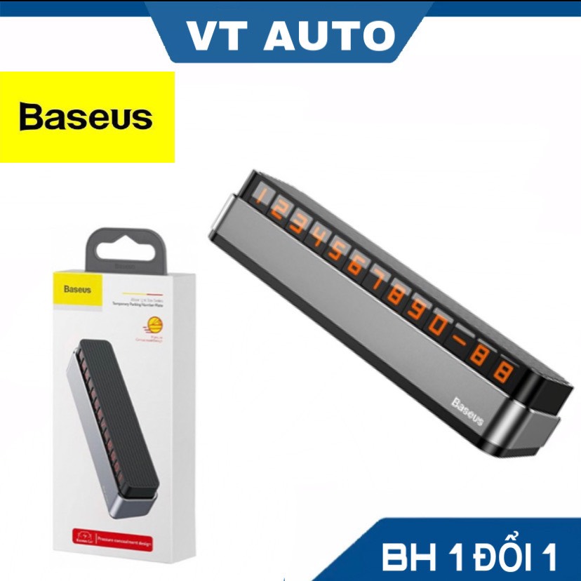 Bảng ghi số điện thoại trên oto Baseus acnum b0s - biển báo số trên ô tô xe hơi - VT auto