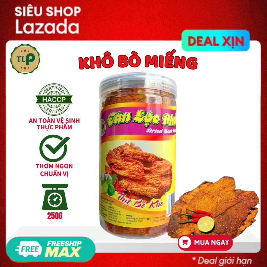 Dried Meat Chunks in Large Jar 250g Rich and Delicious Flavor