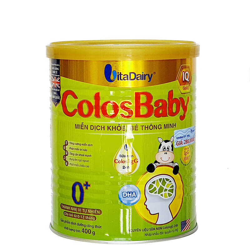 Sữa ColosBaby IQ Gold 0+ 400g trẻ từ 0 12 tháng