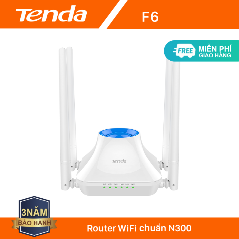 Bảng giá Tenda Thiết bị phát Wifi F6V3 Chuẩn N 300Mbps - Hãng phân phối chính thức Phong Vũ