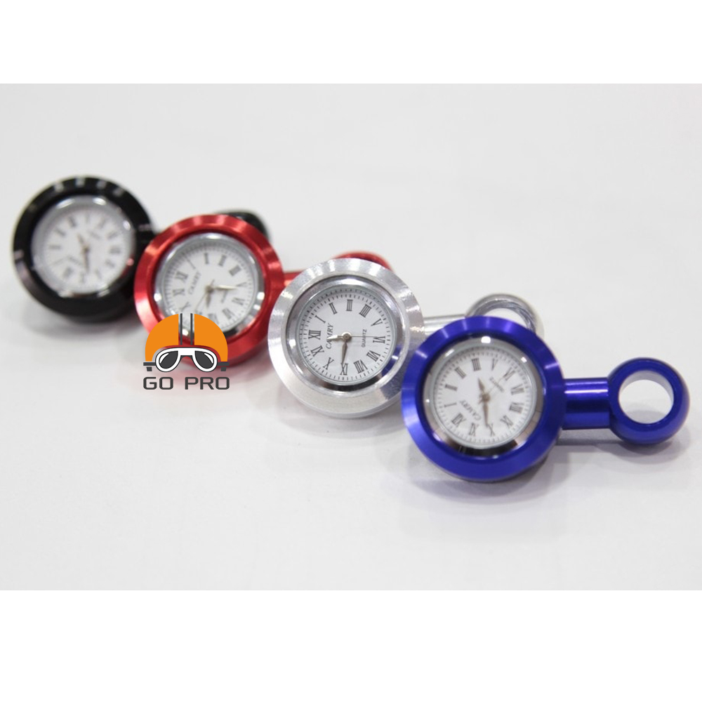 Đồng Hồ Mini Gắn Chân Kính Xe Máy