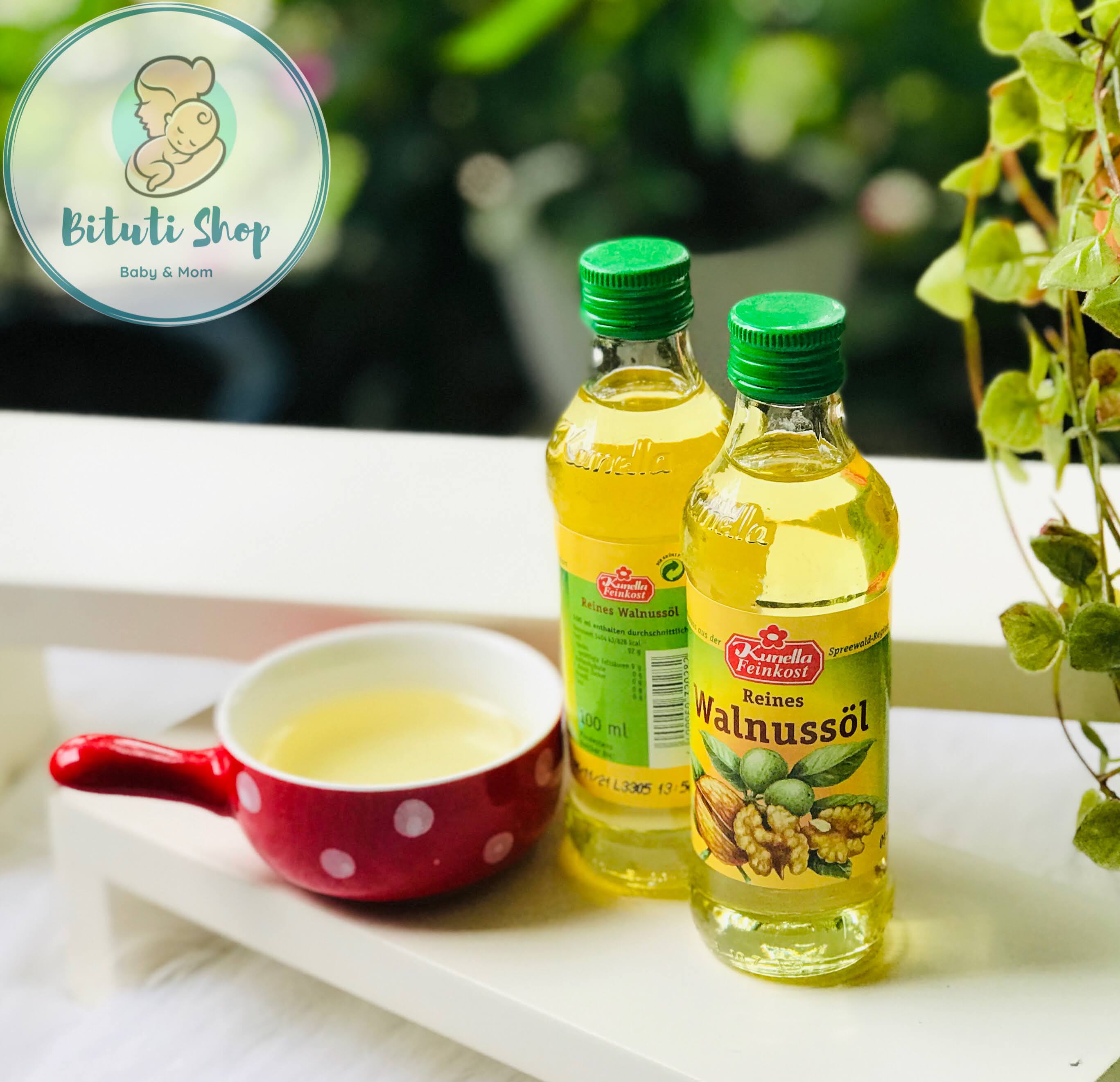 Dầu Óc Chó Kunella Đức cho bé ăn dặm từ 6 tháng