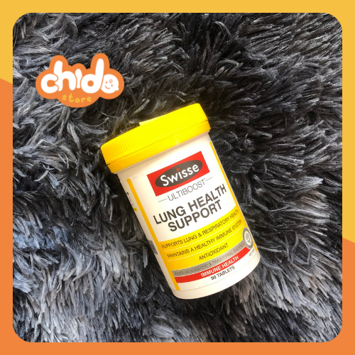 [Chính hãng] Thải độc phổi Lung Heath Support Swisse Úc 90v
