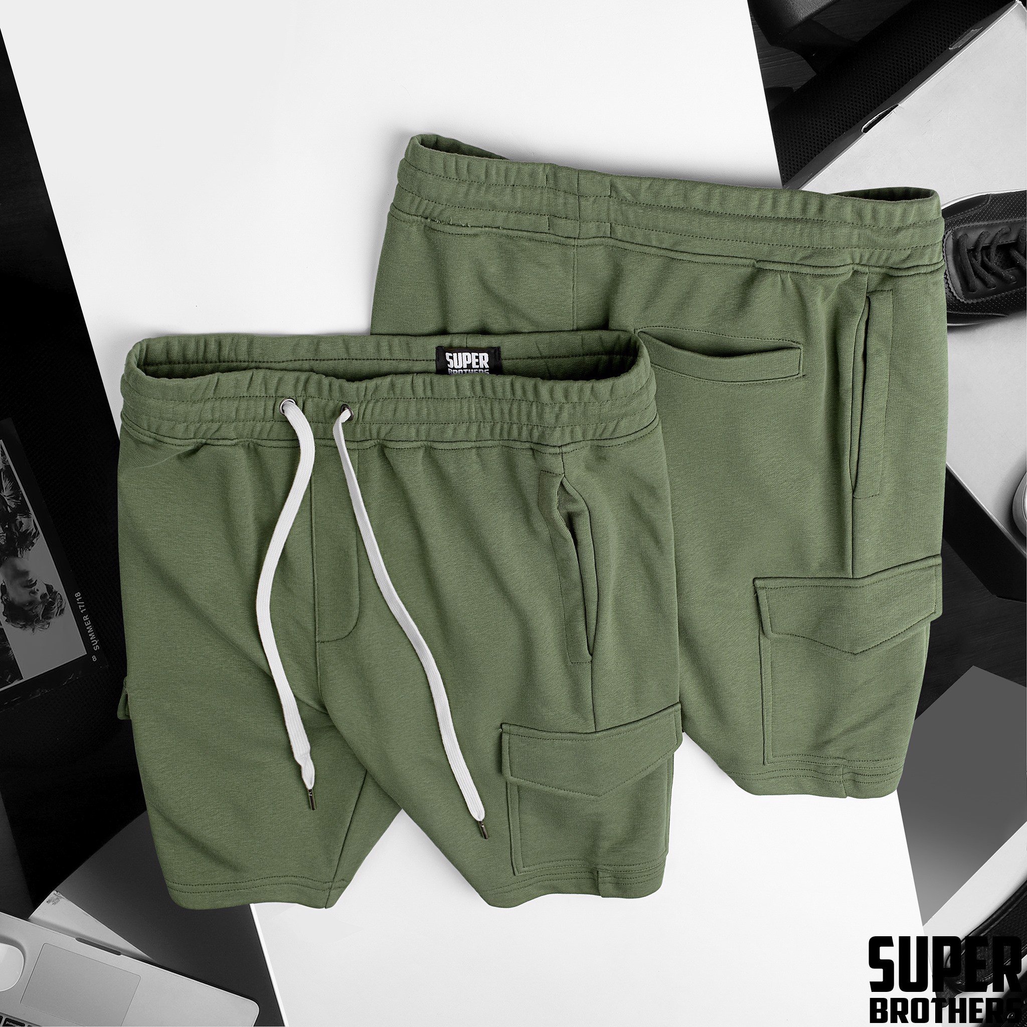 SHORT NỈ SUPER BROS TÚI HỘP