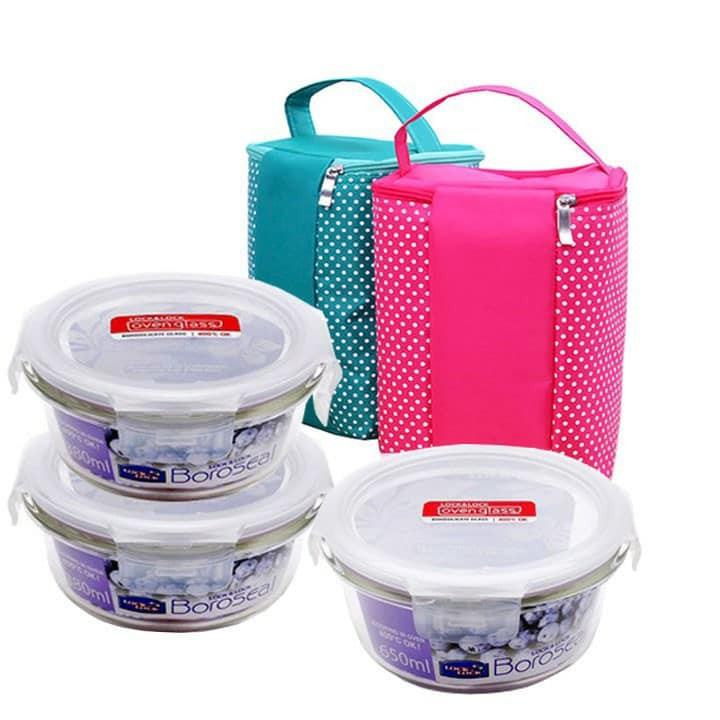 Hộp thủy tinh lock & lock tròn 650ml