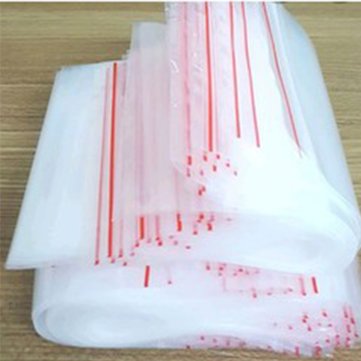 1Kg Túi Zip Viền Đỏ Đủ Size