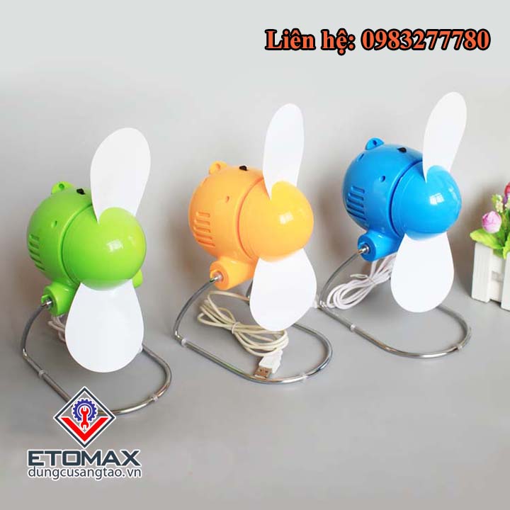 Quạt con cóc mini cắm cổng USB 5V