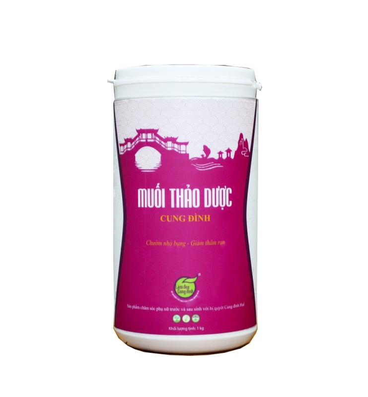 Muối thảo mộc Cung Đình chườm bụng giảm eo, săn chắc da, mờ vết rạn giá rẻ