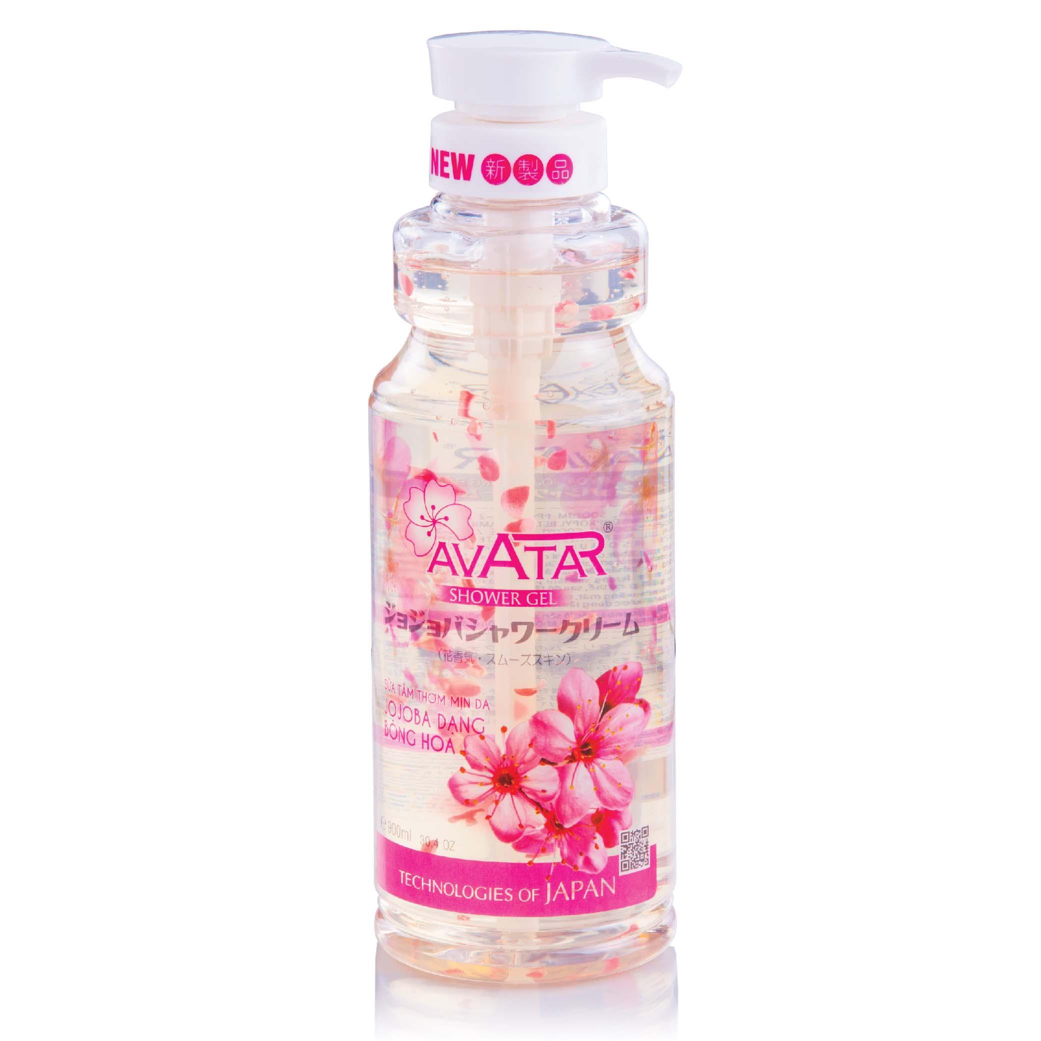 Sữa tắm thơm mịn da hoa jojoba newmoon - avatar shower gel 900ml