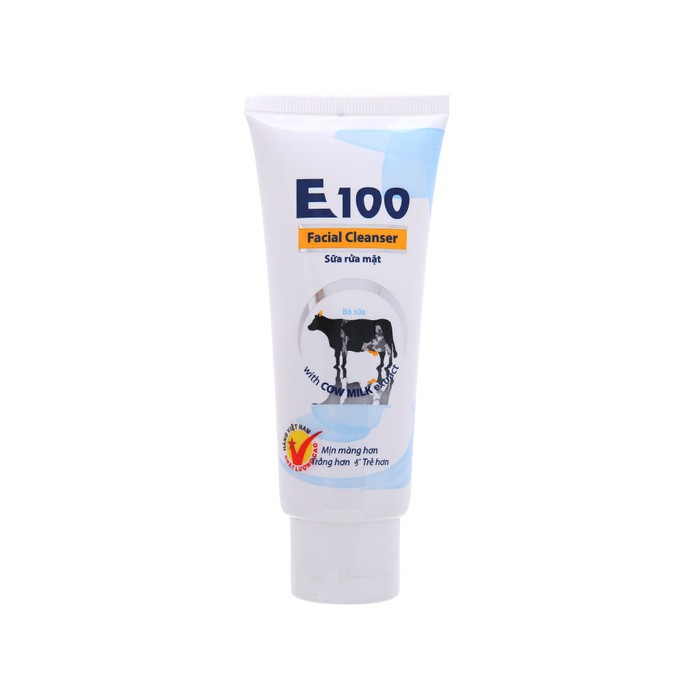 Sữa rửa mặt E100 tinh chất sữa bò 80ml
