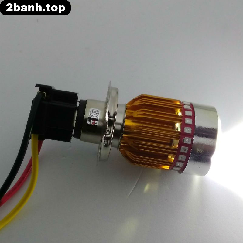 Đèn pha chân H4 viền 7 màu led