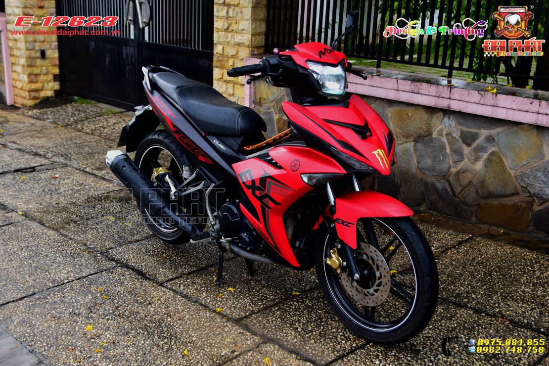 Tem Trùm Exciter 150 MX Đỏ Đen - E-12623