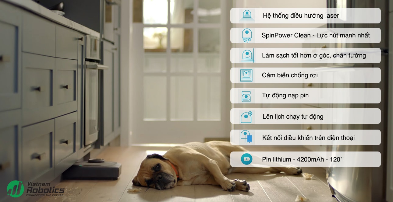 Robot hút bụi Neato Botvac D5 Connected .