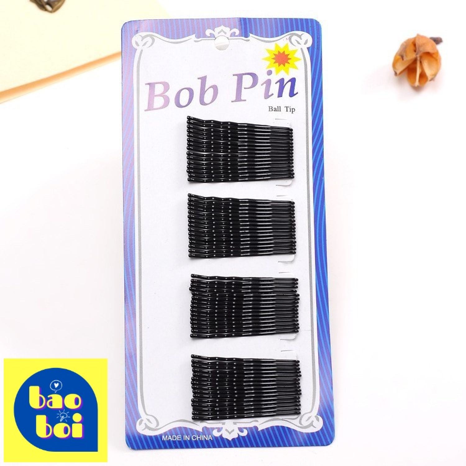 Vỉ 60 Kẹp Tăm Bob Pin Chất Lượng Cao
