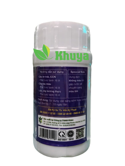 Phân bón lá Vidan Phân tím 100ml Đậm Đặc Bung đọt - Ra rễ - Phì trái