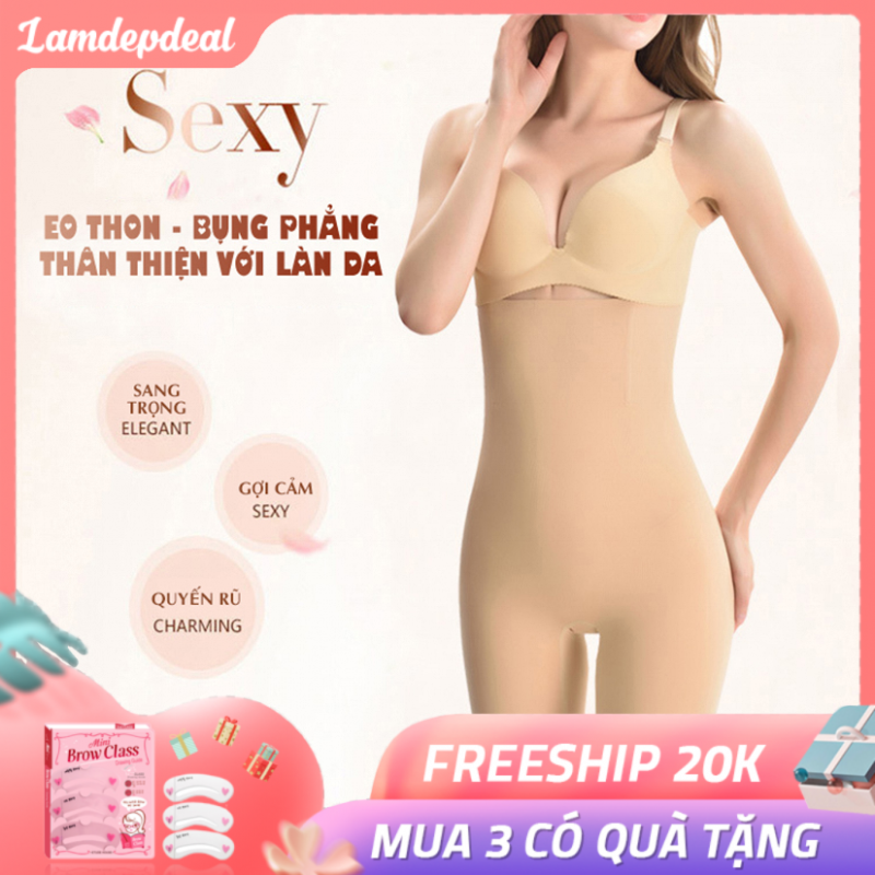 Quần gen bụng định hình MISAKI Nhật Bản - Quần gen nịt bụng chống cuộn, cạp cao - Quần nịt bụng giảm mỡ, eo thon, bụng phẳng - Made in Japan - Lamdepdeal