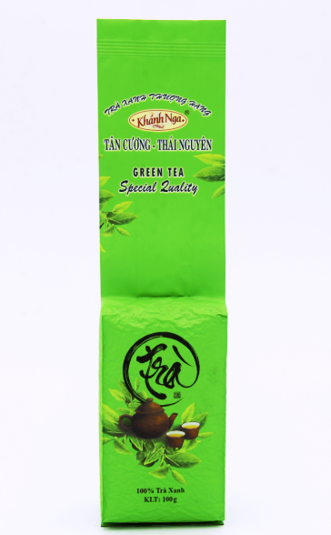 Trà Thượng Hạng Tân Cương Khánh Nga 100gram- Màu xanh
