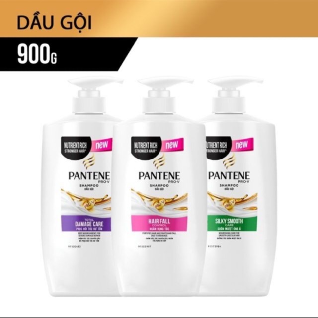Dầu gội Pantene 410ml , 900ml ,  1800ml ngăn rụng tóc (Dầu gội Pantene ngăn rụng tóc )