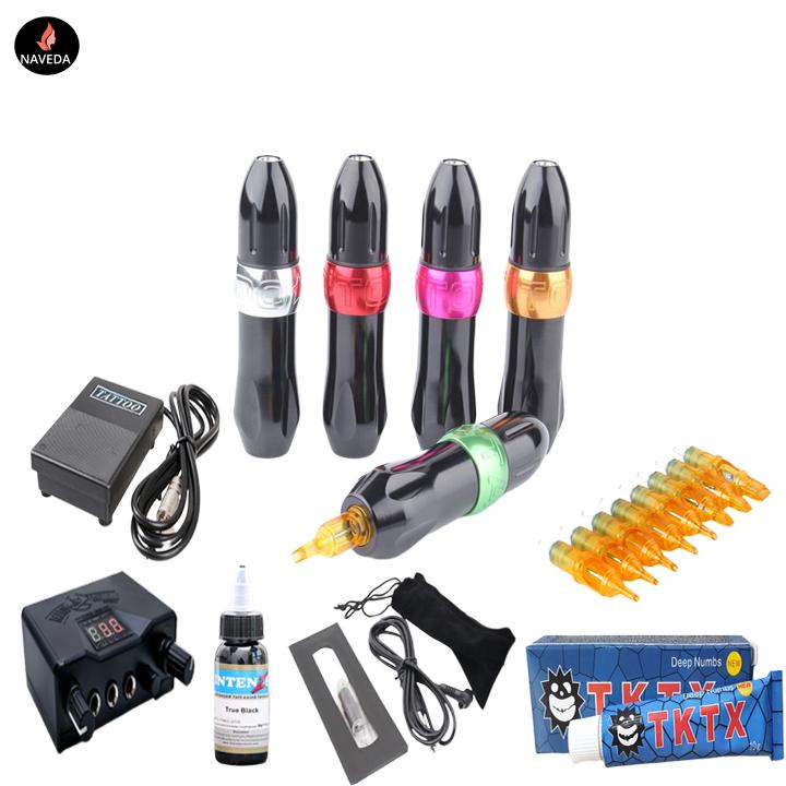 [Hot] Bộ máy xăm Pen Dragon Arise và Nguồn DT 04 - tặng phụ kiện như hình