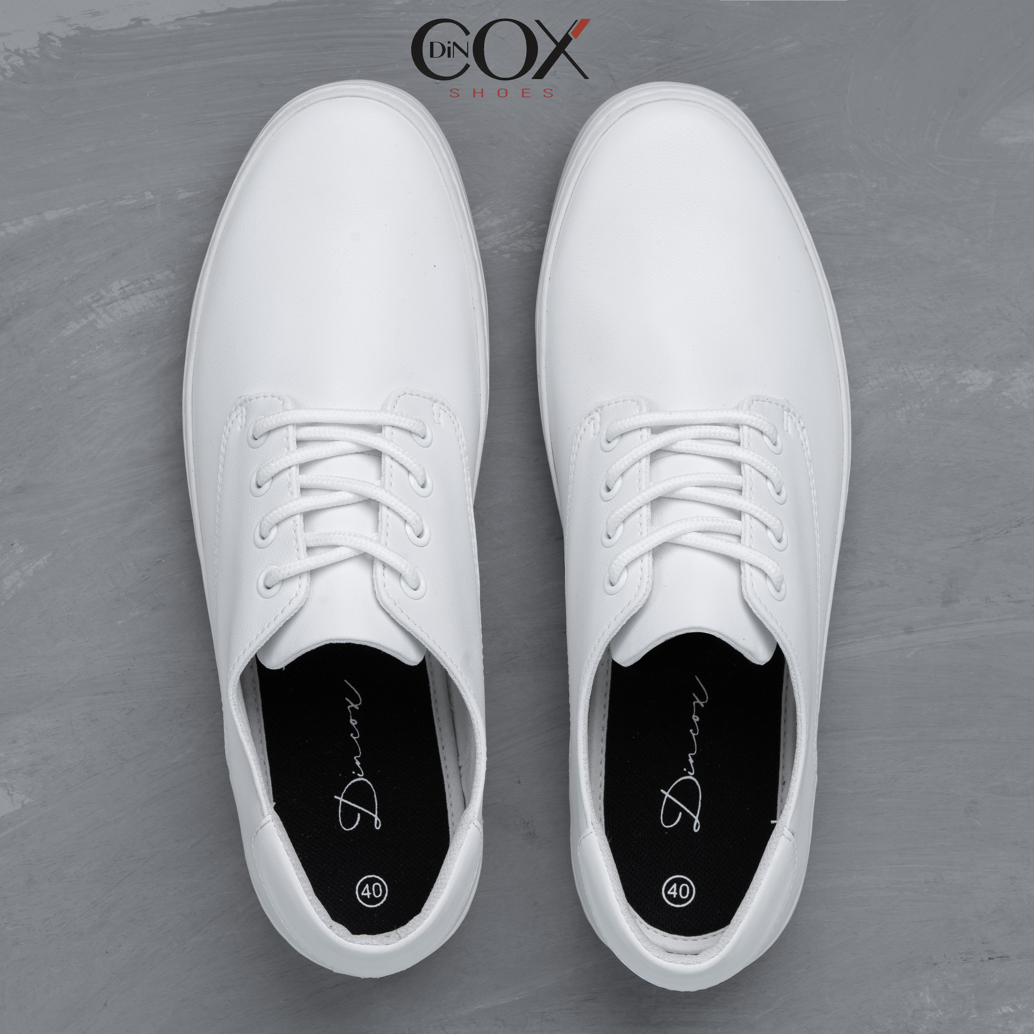 Giày Sneaker Da Nam DINCOX E11 White Sang Trọng Lịch Thiệp