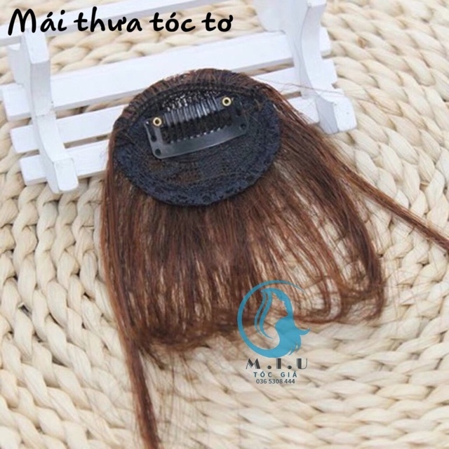tóc giả nữ, tóc mái thưa, tóc mái giả, mái thưa tóc tơ