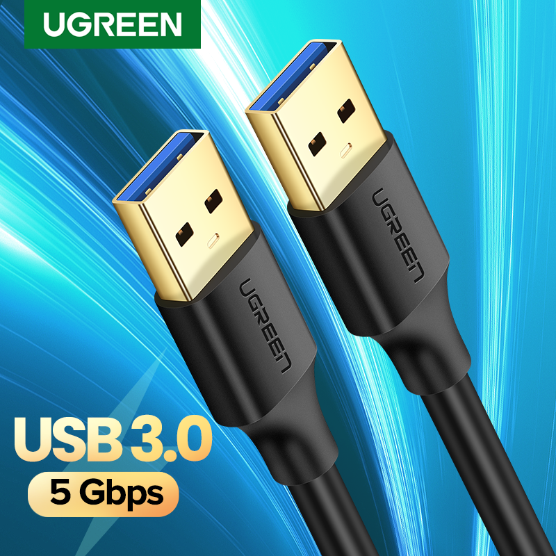 Ugreen usb to usb cable, usb 3.0 male to male type a to type a cable for data transfer for hard drive, laptop, dvd player, tv, usb 3.0 hub, monitor, camera