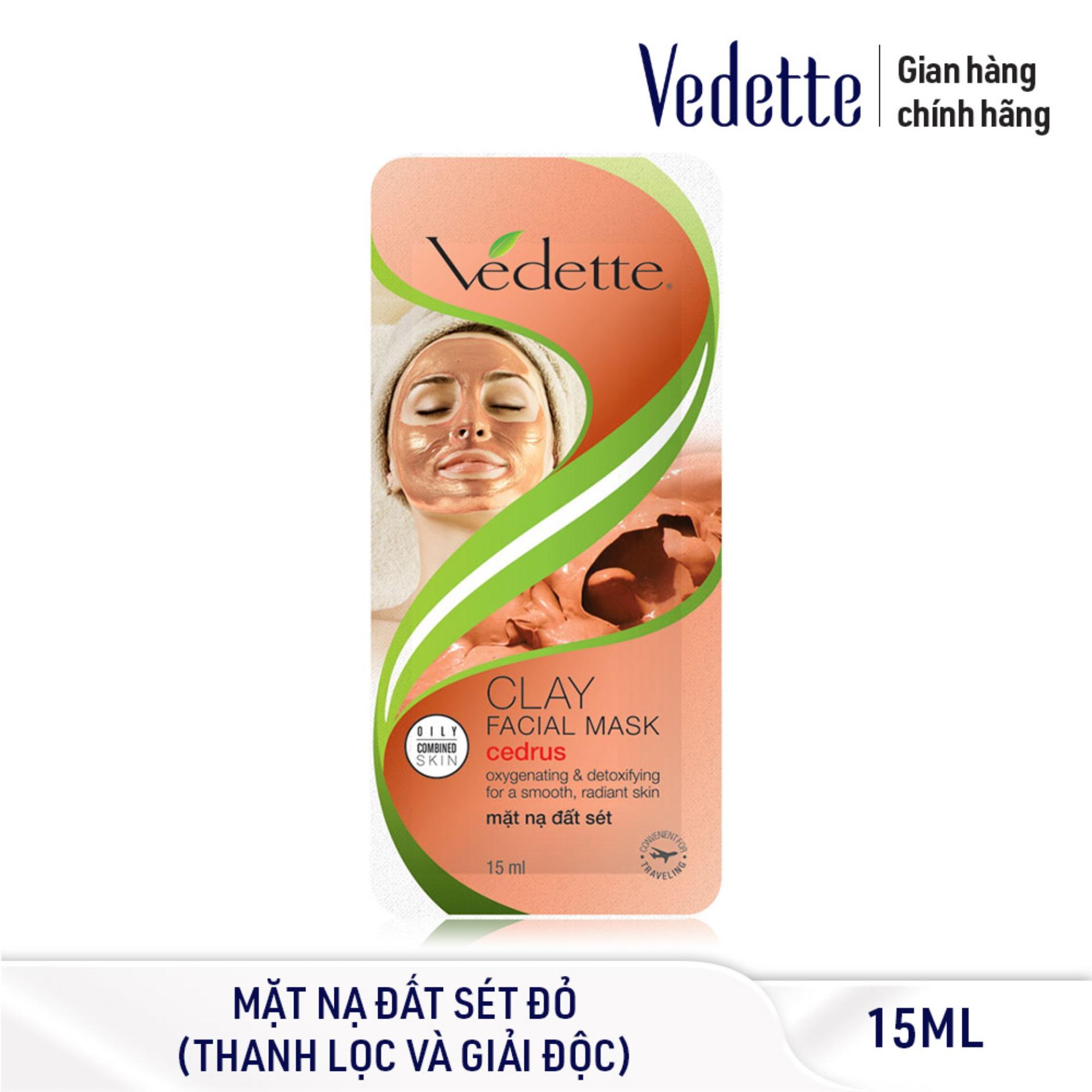 Mặt nạ đất sét Vedette Đỏ Cedrus 15ml (TP03009001811)