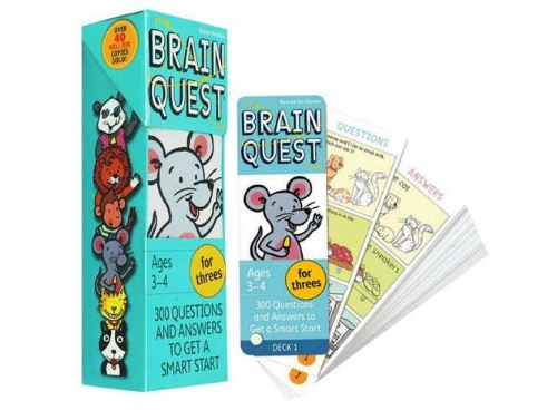 Thẻ Brain quest 3-4 tuổi (Gồm có 2 deck)