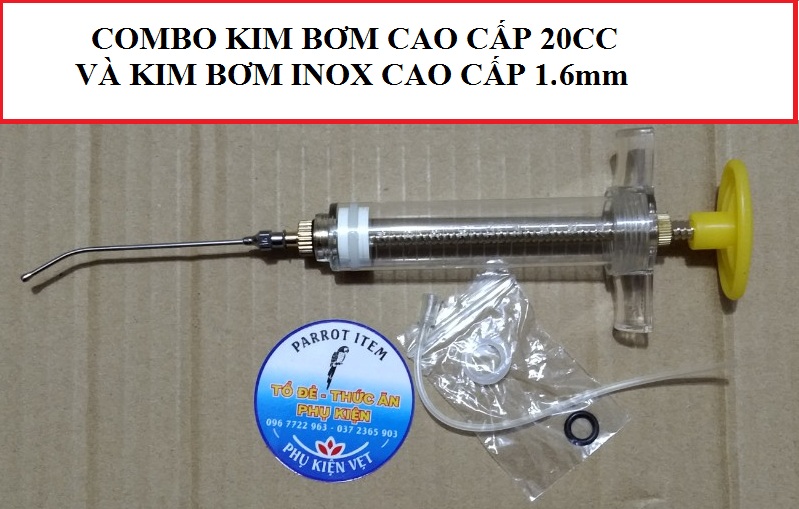 Combo kim bơm cao cấp nhập khẩu và ống đút vẹt non