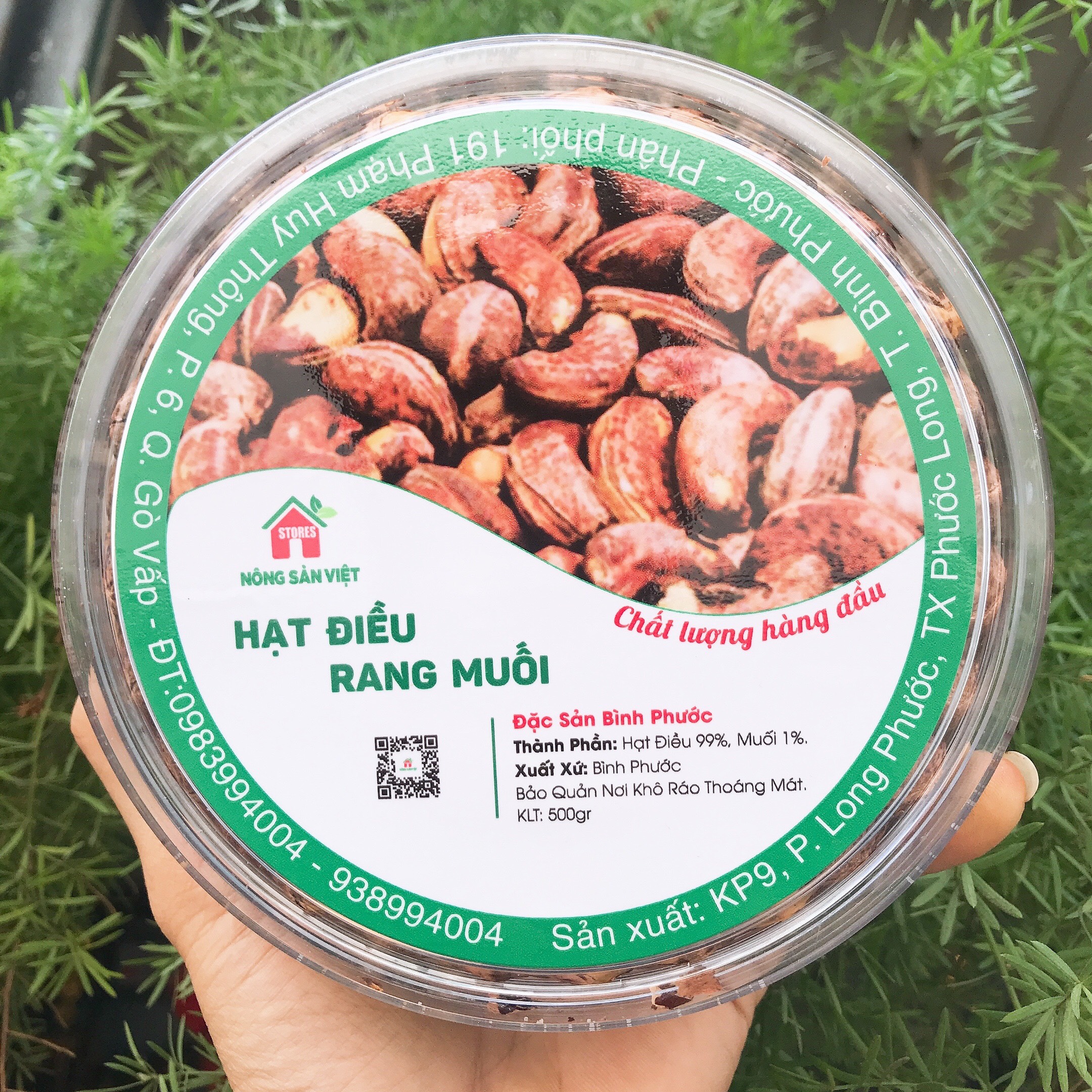 Hạt Điều Rang Muối Bình Phước Hàng A Cồ Hộp 500gr Ngon Nhất