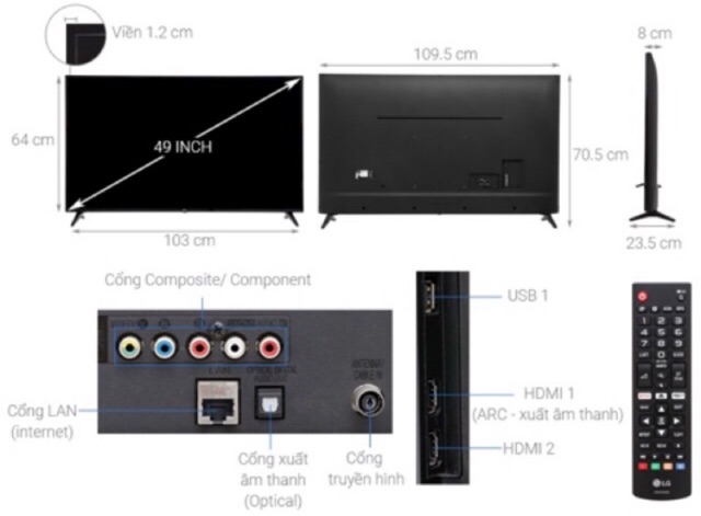 Tivi LG 49in -Smart