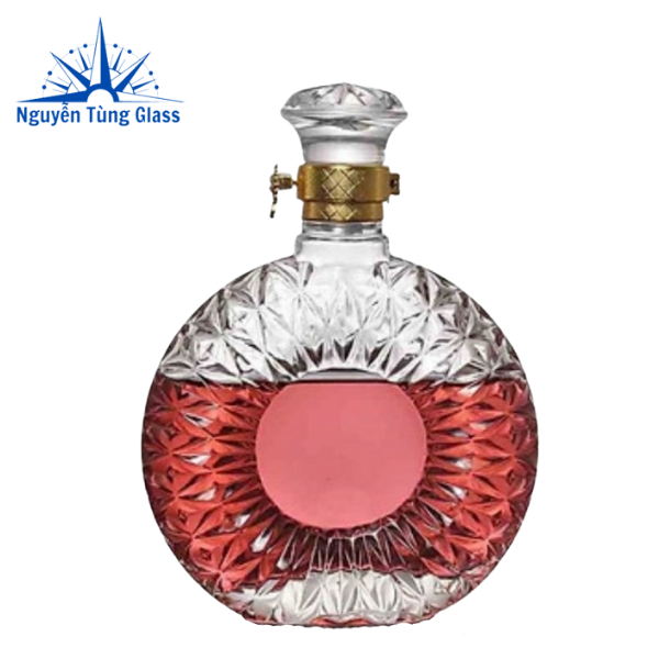 Chai đựng rưou thủy tinh XO 500ml CÓ TEM