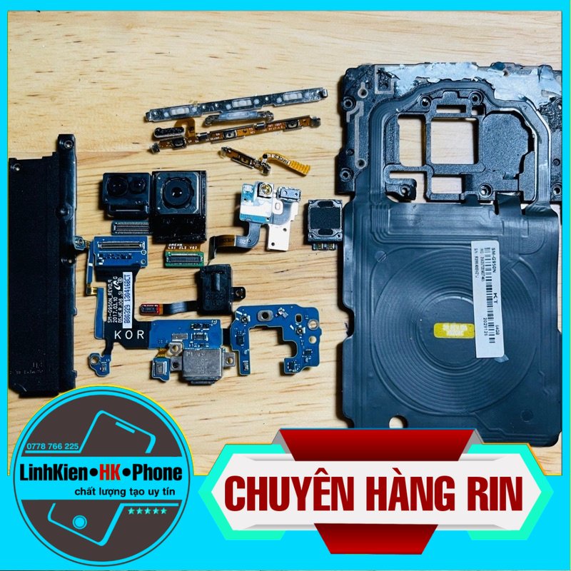 Linh Kiện Samsung S8 G950N / Camera trước sau,NFC,cáp chân sạc,cáp tai nghe,loa trong,cáp volume,cáp nguồn...Rin bóc máy